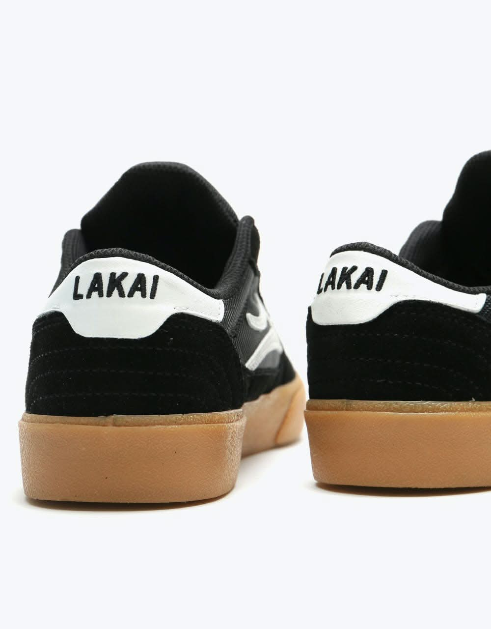 Lakai Cambridge Skate Shoes - Black/Gum Suede