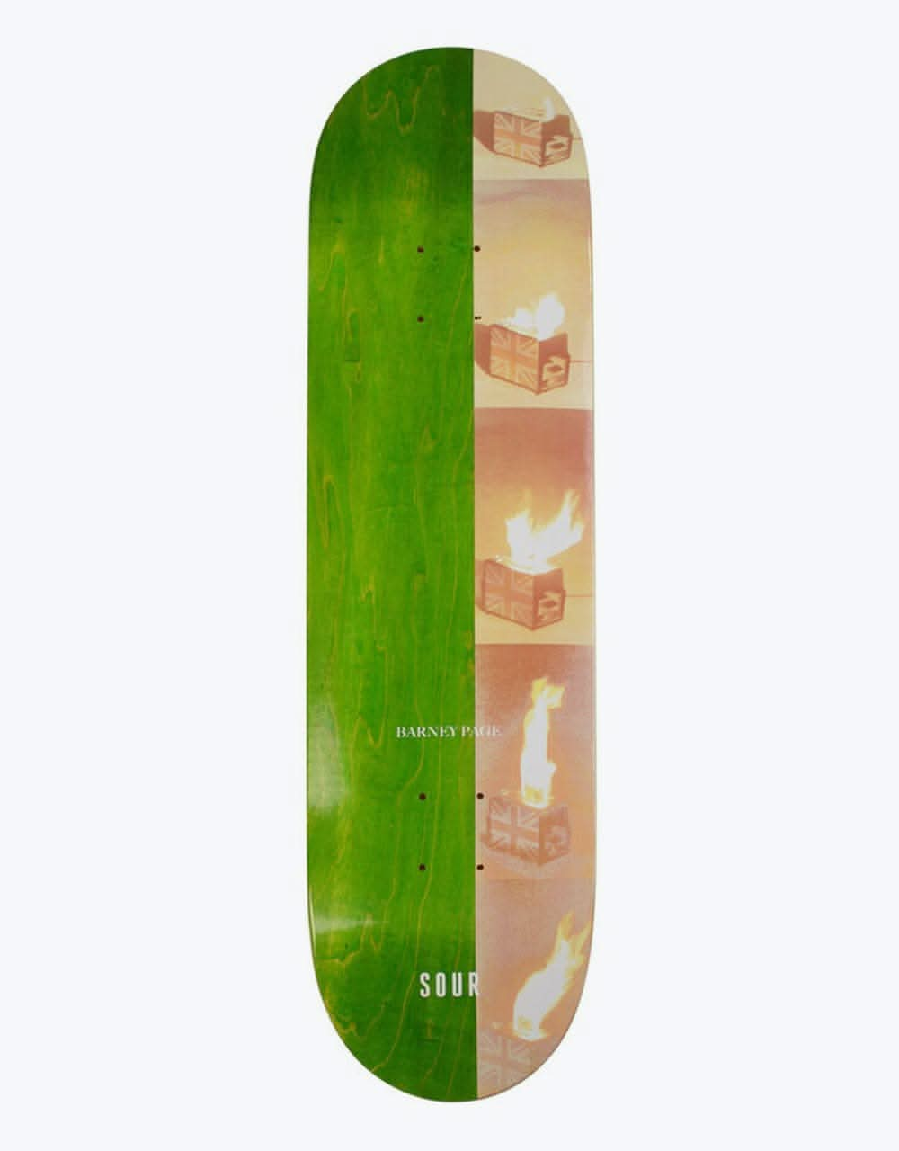 Sour Barney Toasted Skateboard Deck - 8.5"