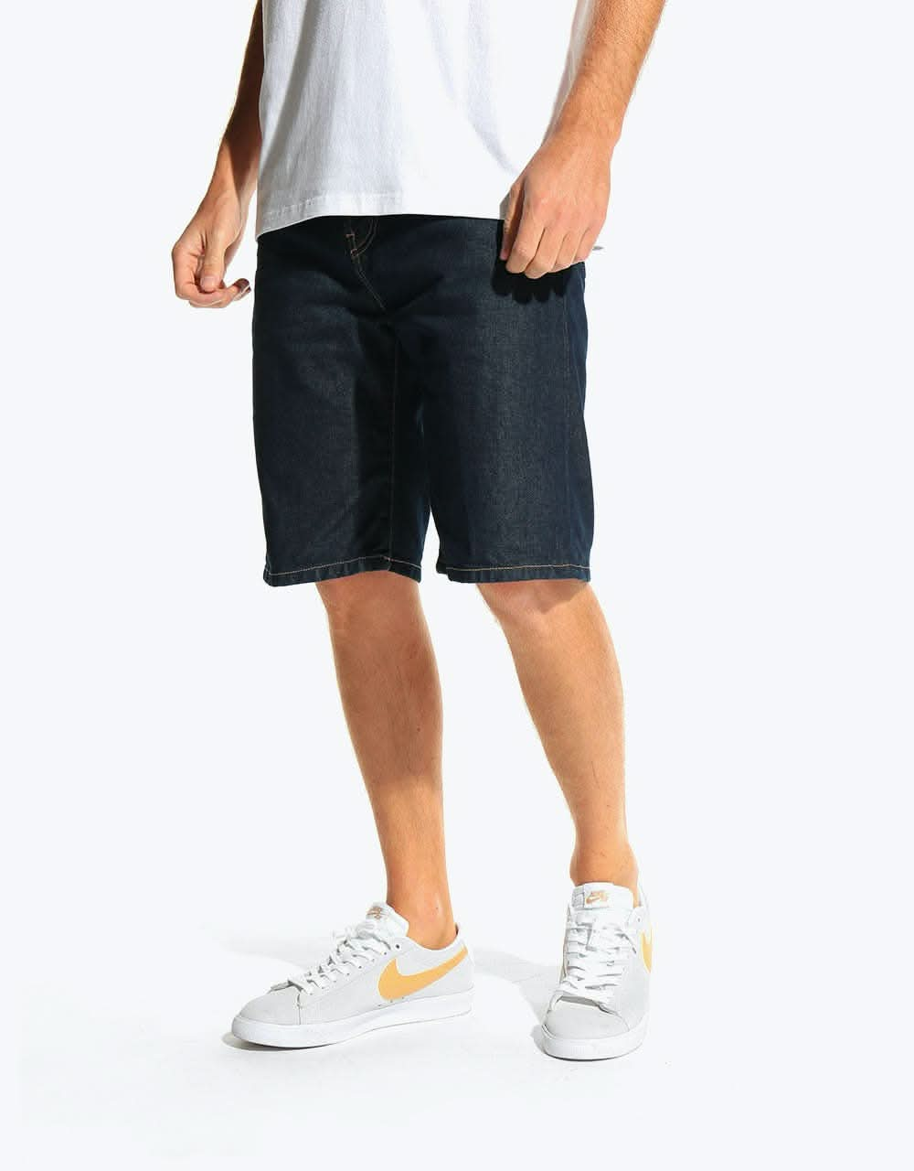 Carhartt WIP Pontiac Short - Blue (Rinsed)