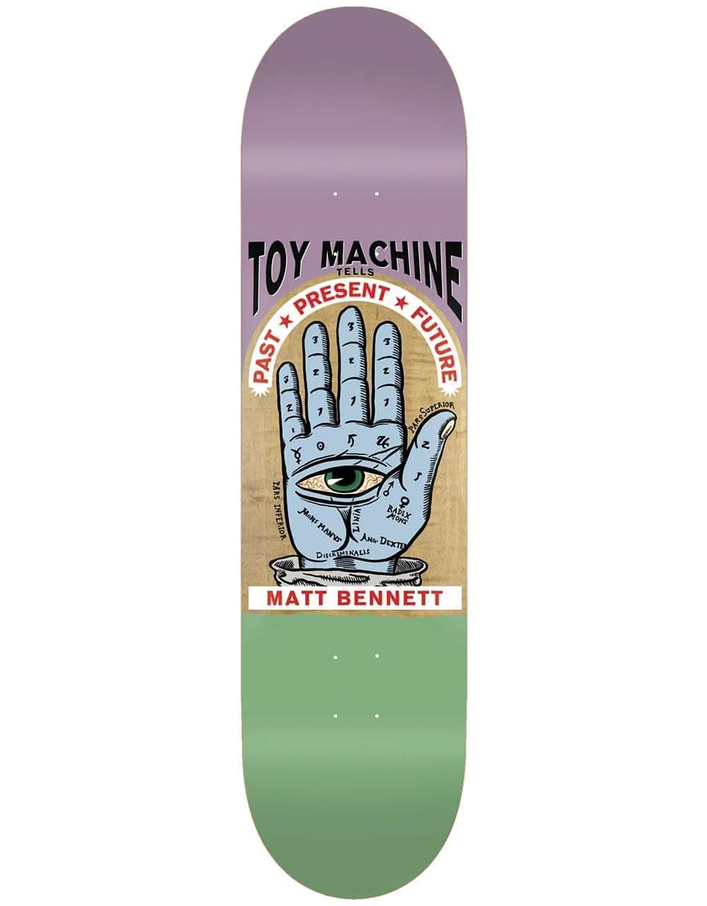 Toy Machine Bennett Past Present Future Skateboard Deck - 8.5"