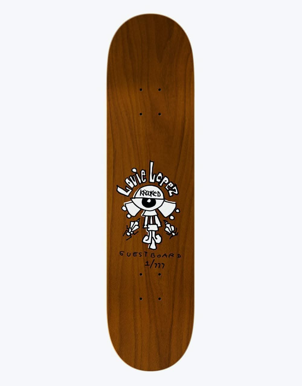 Krooked Louie Lopez Guest Model Skateboard Deck - 8.25"