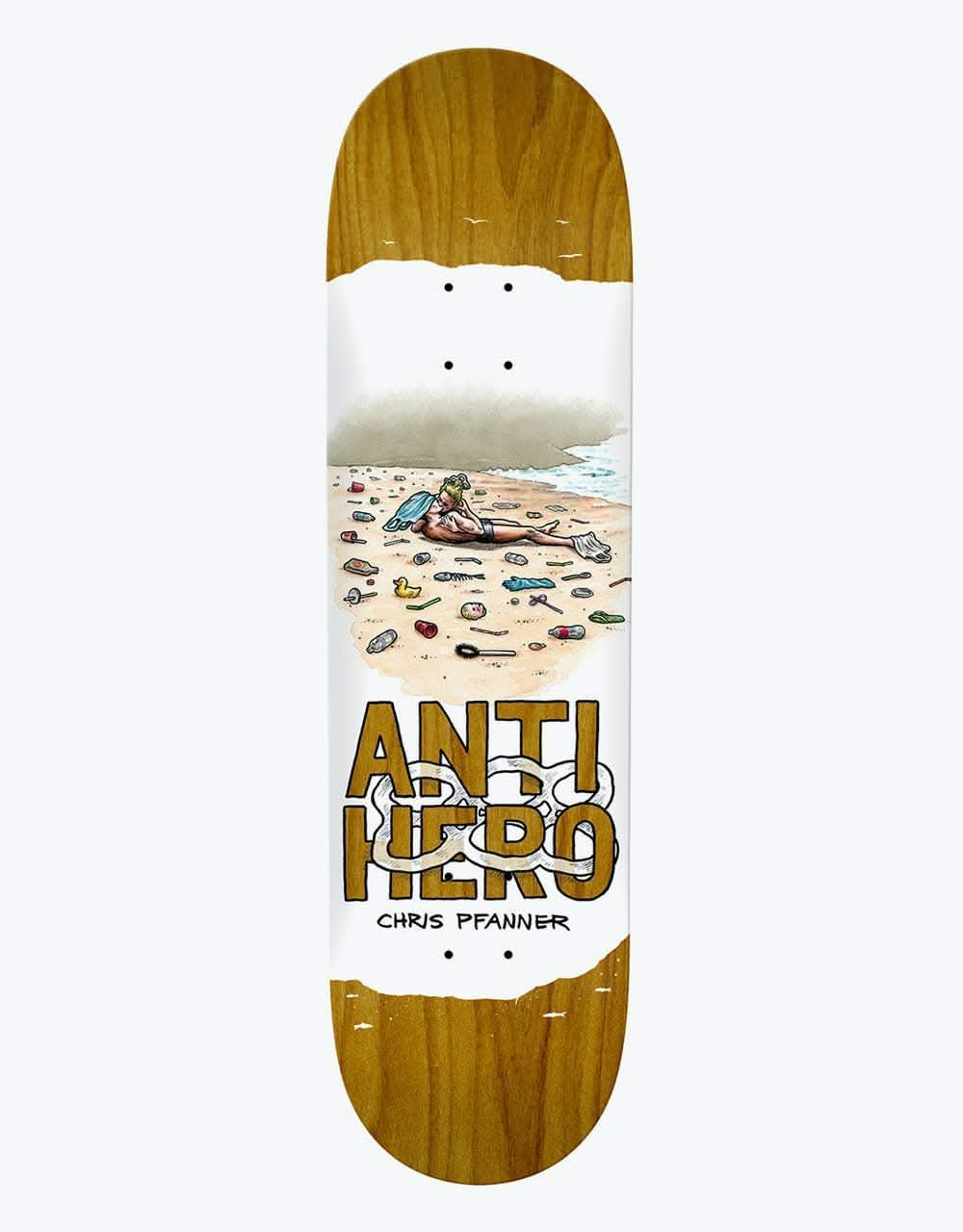 Anti Hero Pfanner Plastics Skateboard Deck - 8.06"