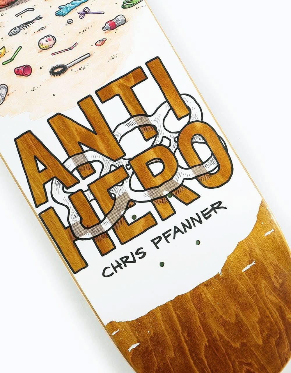 Anti Hero Pfanner Plastics Skateboard Deck - 8.06"