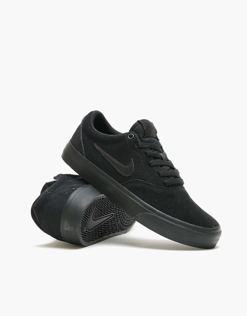 Nike SB Charge Kids Skate Shoes - Black/Black/Black