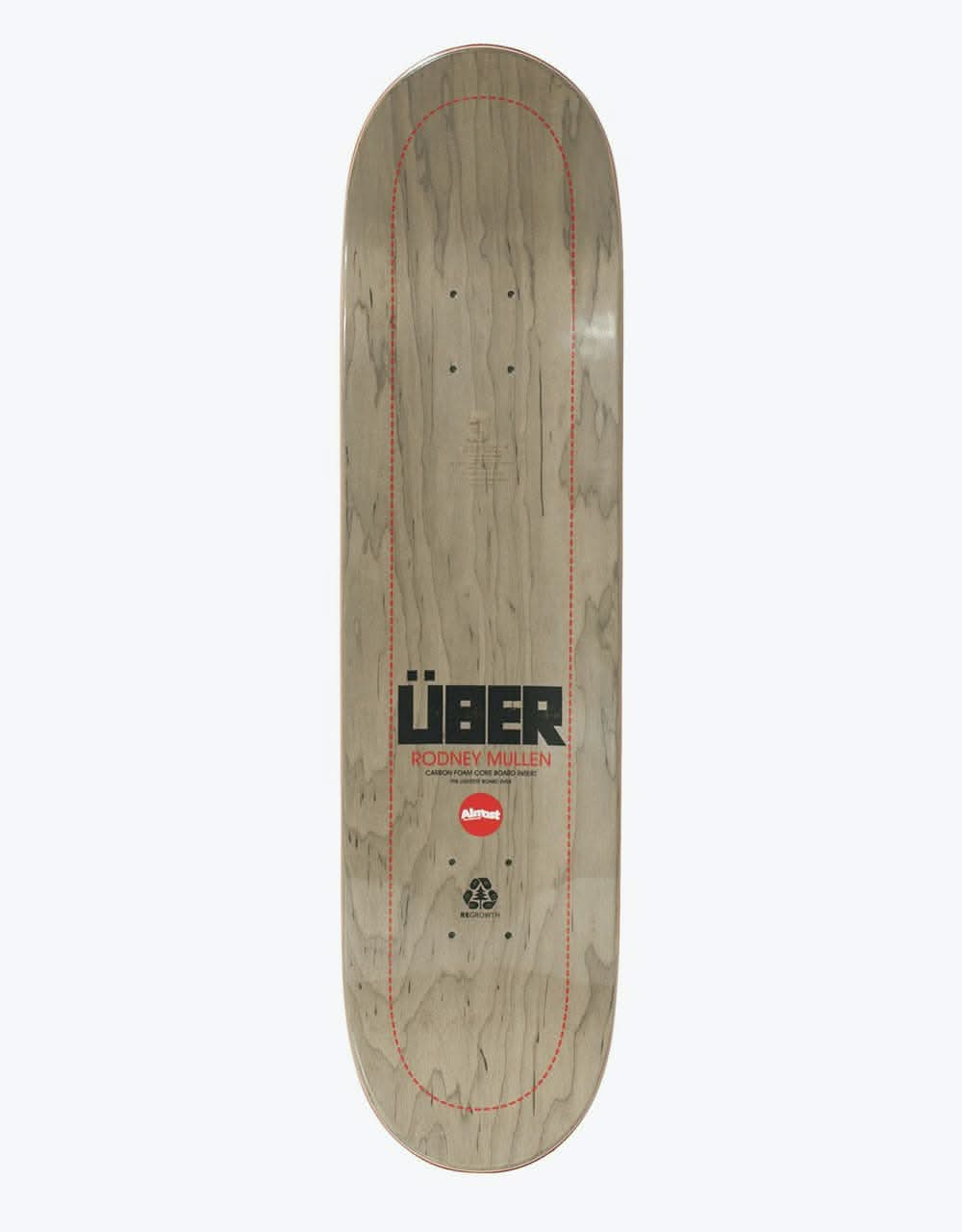 Almost Mullen Ãœber Black Skateboard Deck - 8.25"