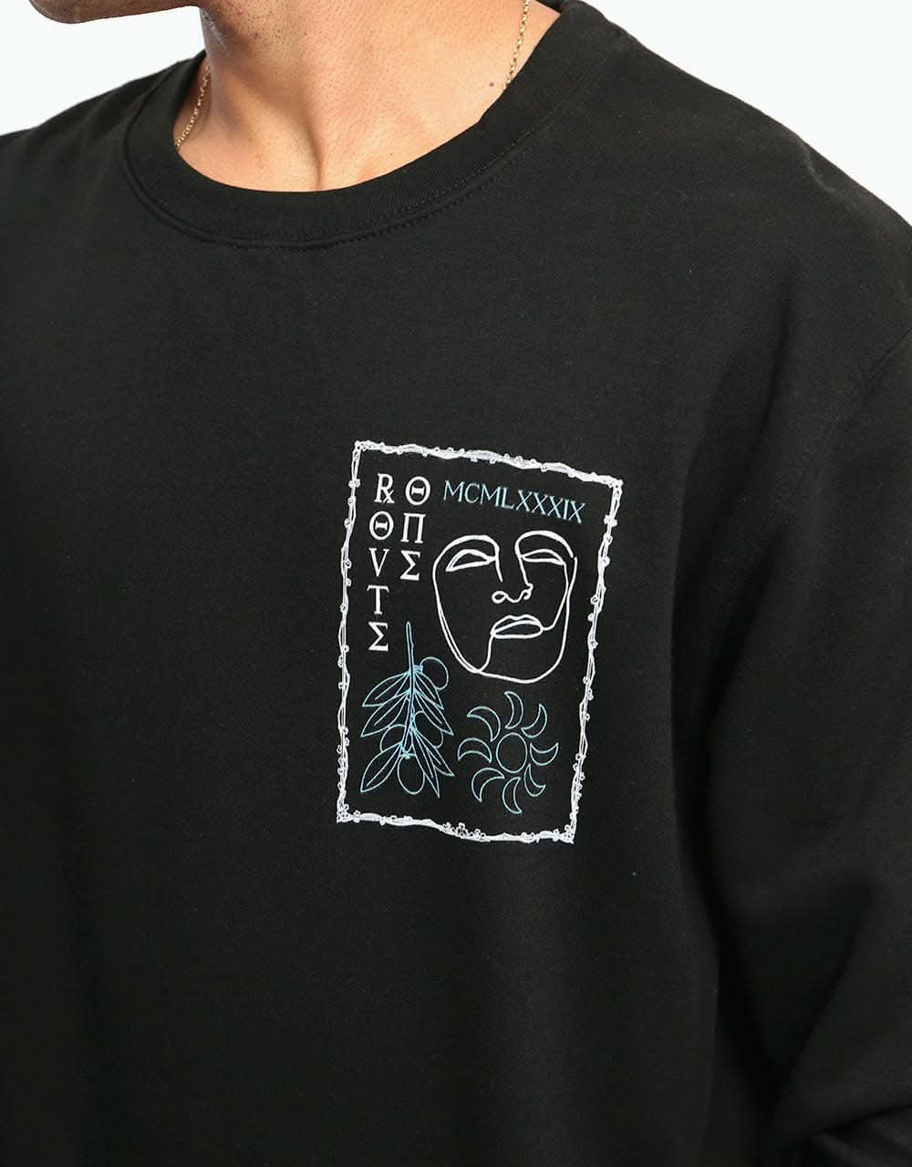 Route One Rome Sweatshirt - Black