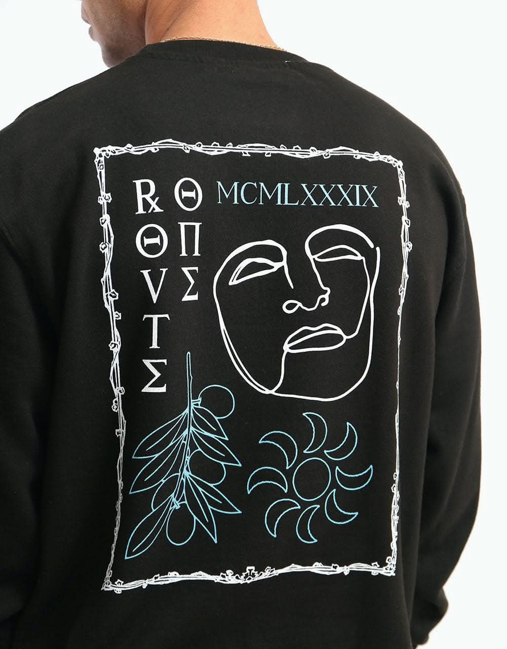 Route One Rome Sweatshirt - Black