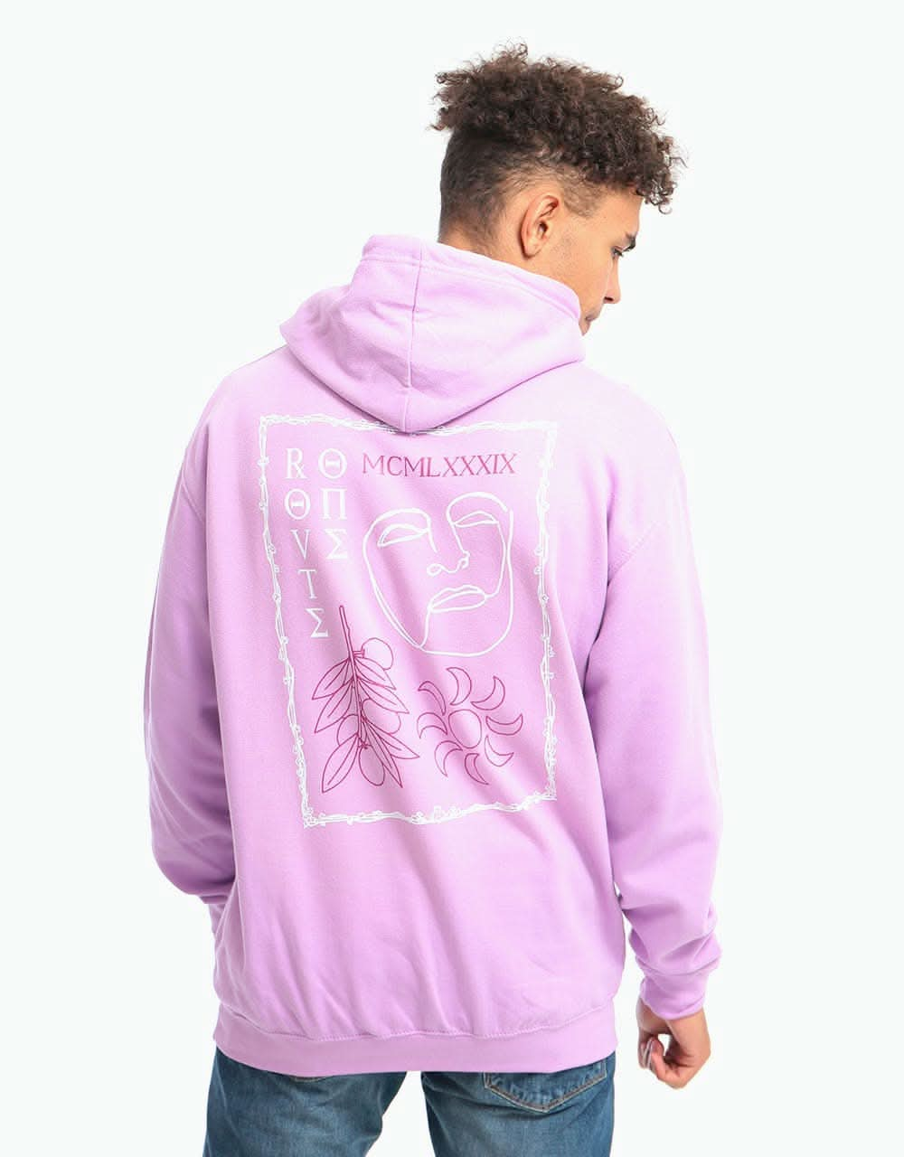 Route One Rome Pullover Hoodie - Lilac