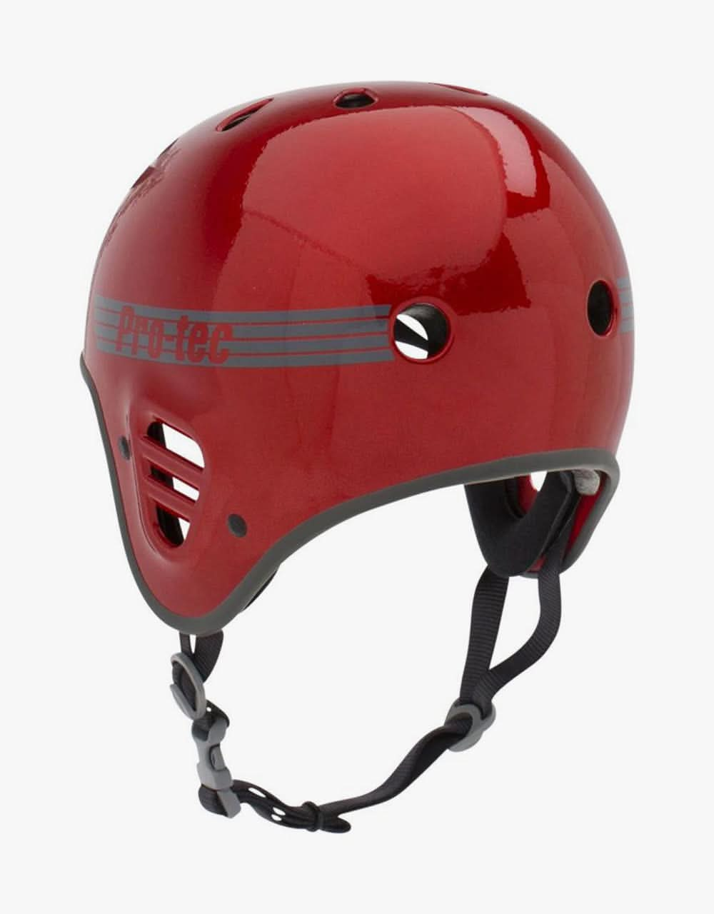 Pro Tec Full Cut Helmet - Red Metal Flake