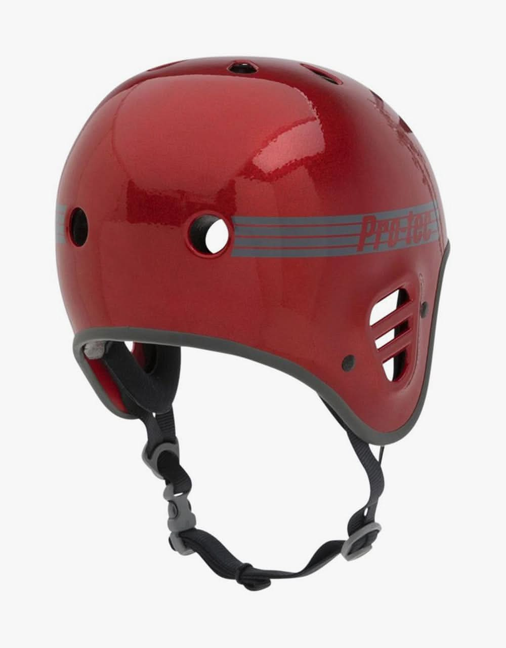 Pro Tec Full Cut Helmet - Red Metal Flake