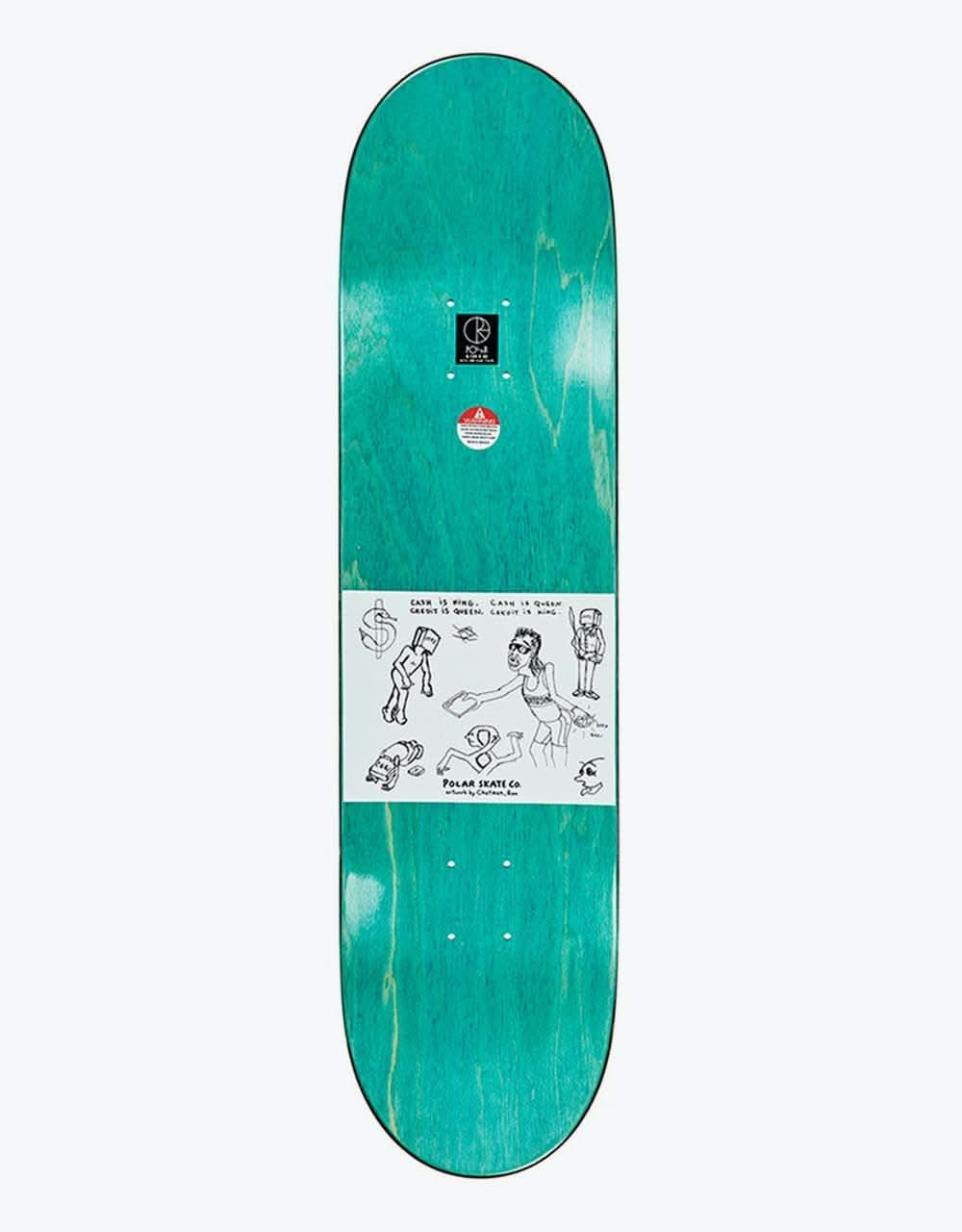 Polar Boserio Cash is Queen Skateboard Deck - 8.125"