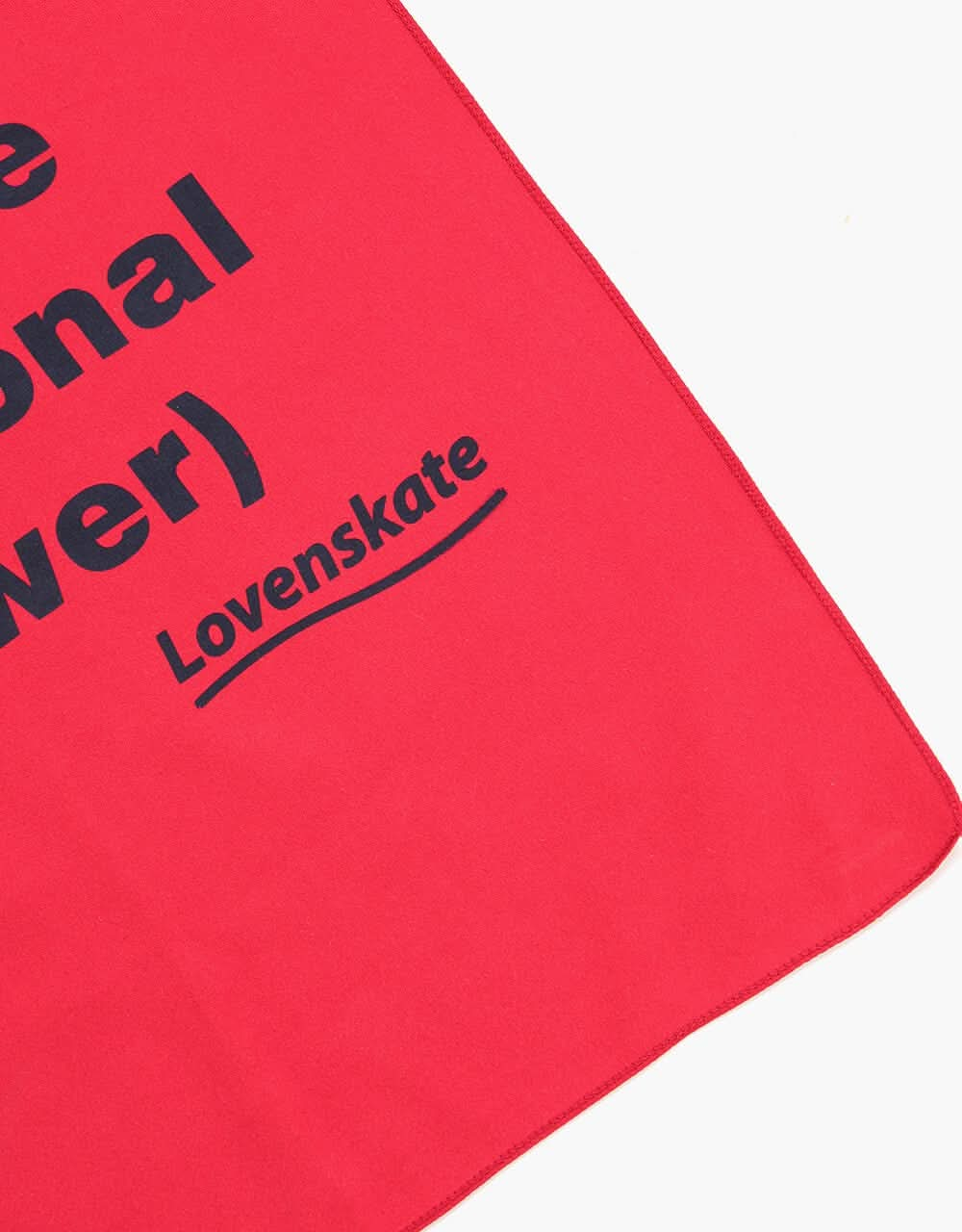 Lovenskate Don't Be So Wet Quick Dry Towel (90cm X 40cm) - Red