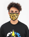 The Hundreds Leopard Face Mask - Black