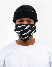 The Hundreds Bar Slant Face Mask - Black