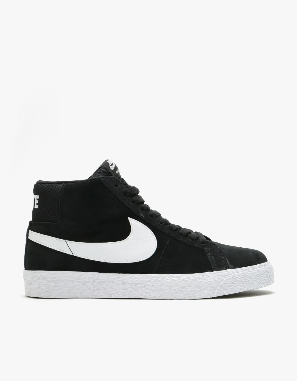 Nike SB Zoom Blazer Mid Chaussures de skate - Noir/Blanc-Blanc-Blanc