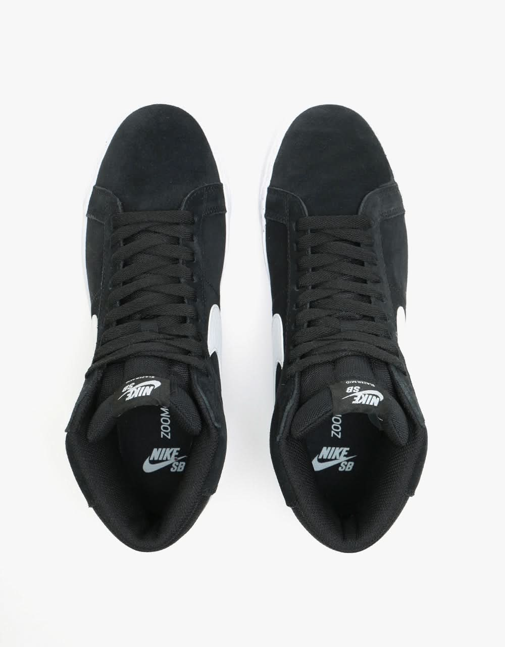 Nike SB Zoom Blazer Mid zapatos de skate - Negro/Blanco-Blanco-Blanco