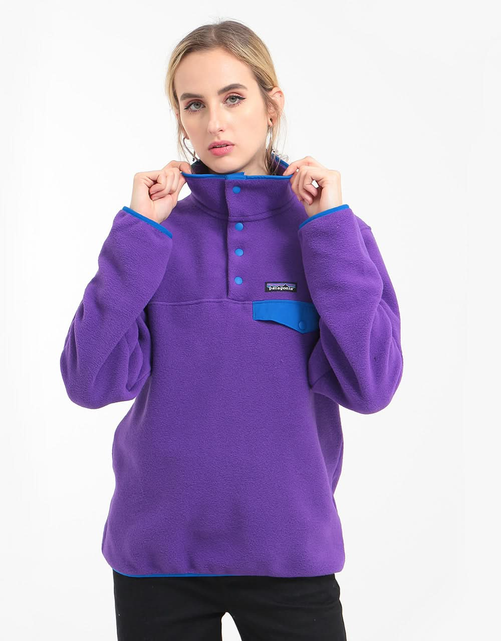 Patagonia Womens Lightweight Synchilla® Snap-T® Pullover - Purple