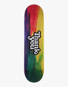 Thank You Tie Dye Woodgrain Logo Skateboard Deck - 8.25"