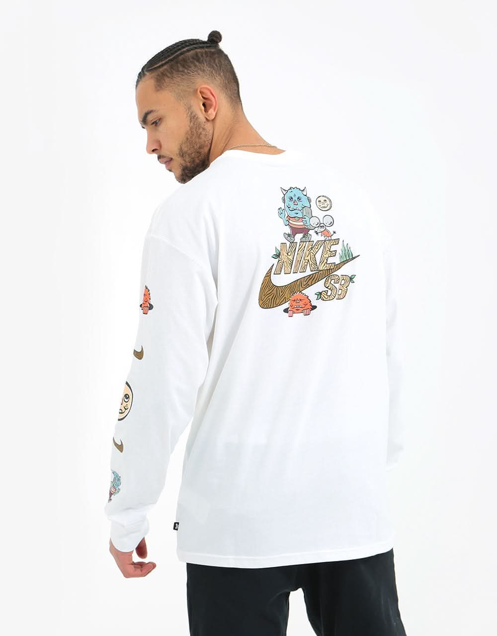 Nike SB Artist L/S T-Shirt - White/Black