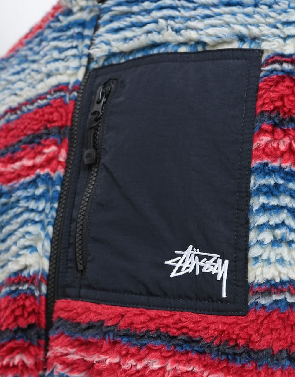 Stüssy Striped Sherpa Vest - Multi