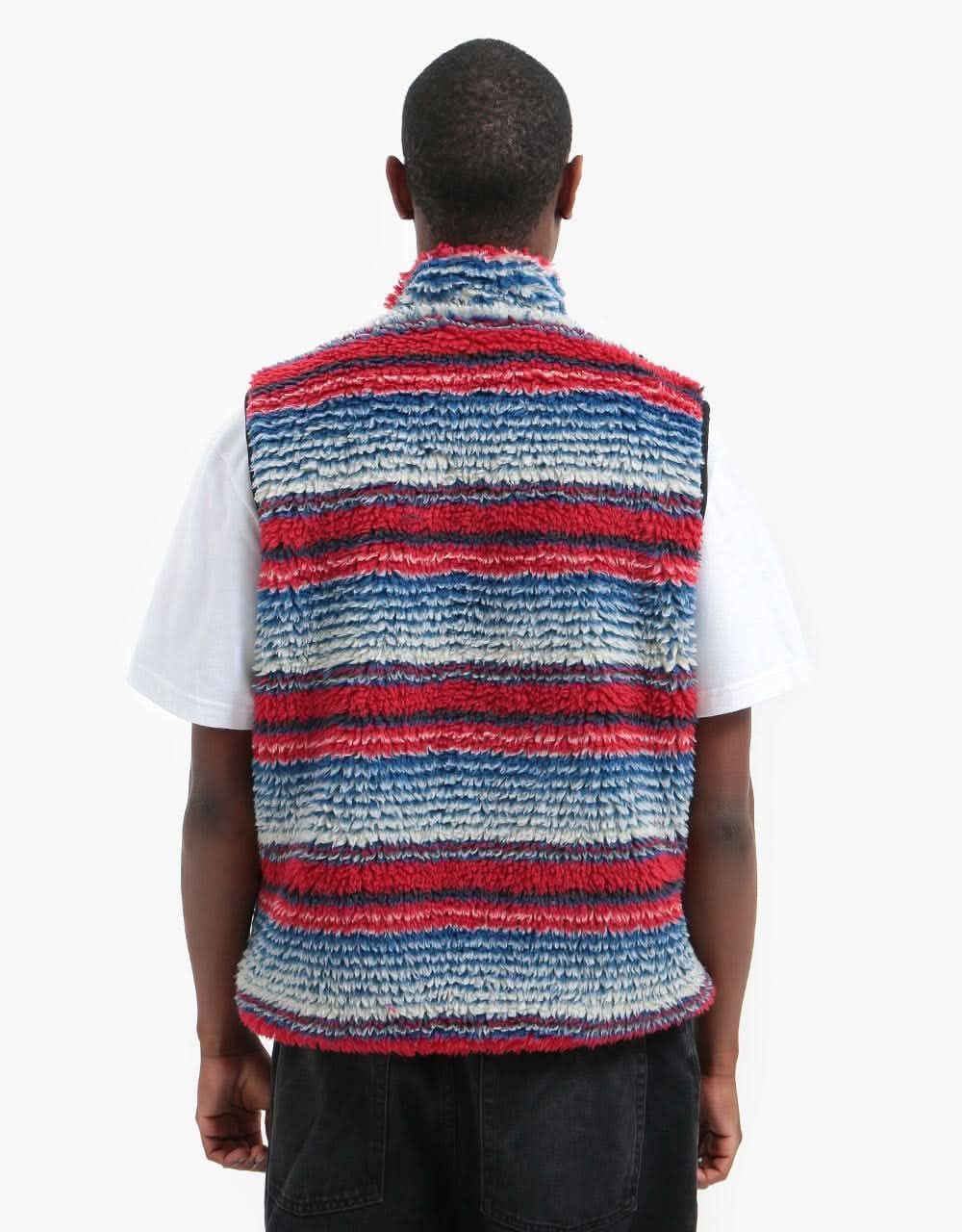 Stüssy Striped Sherpa Vest - Multi