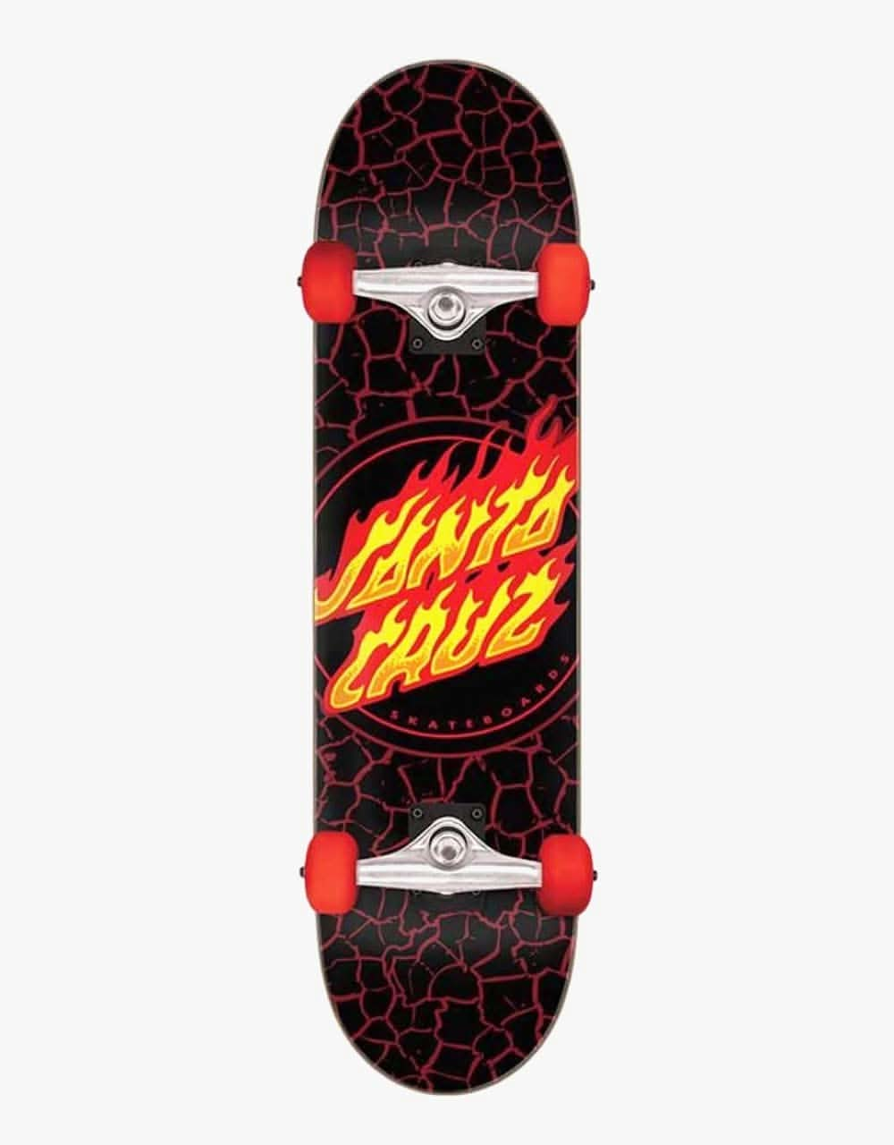 Santa Cruz Flame Dot Complete Skateboard - 8"