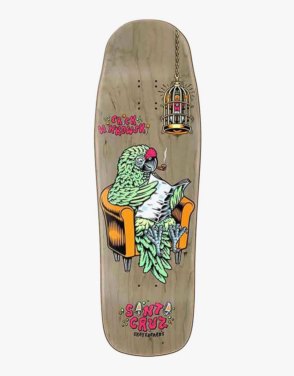 Santa Cruz Winkowski Birdcage Shaped Skateboard Deck - 10"