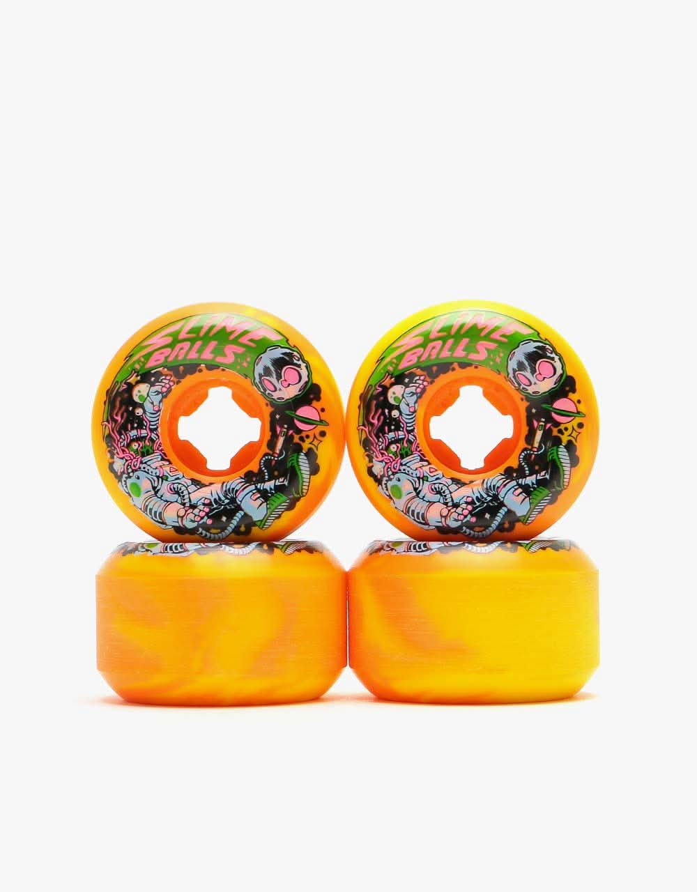 Santa Cruz Slime Balls Astros Speed Balls 99a Skateboard Wheel - 56mm