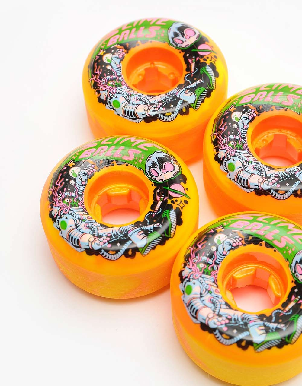 Santa Cruz Slime Balls Astros Speed Balls 99a Skateboard Wheel - 56mm