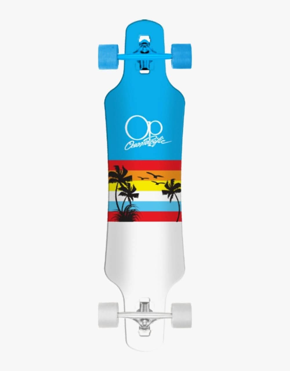 Ocean Pacific Sunset Drop Through Longboard - 39" x 9.75"