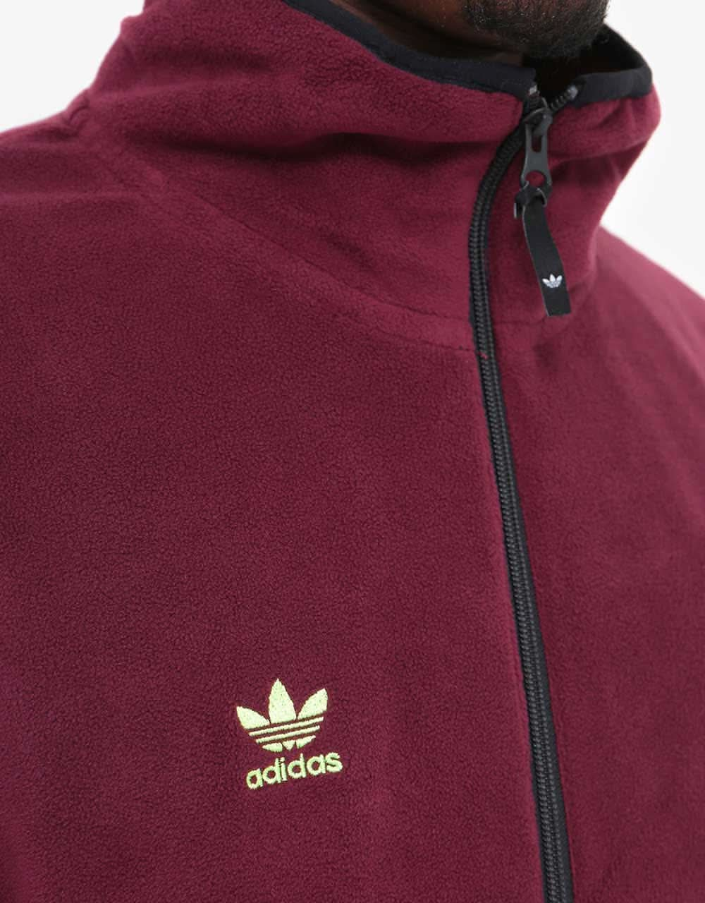 adidas Polar Anorak - Maroon/Mineral Red/Signal Green