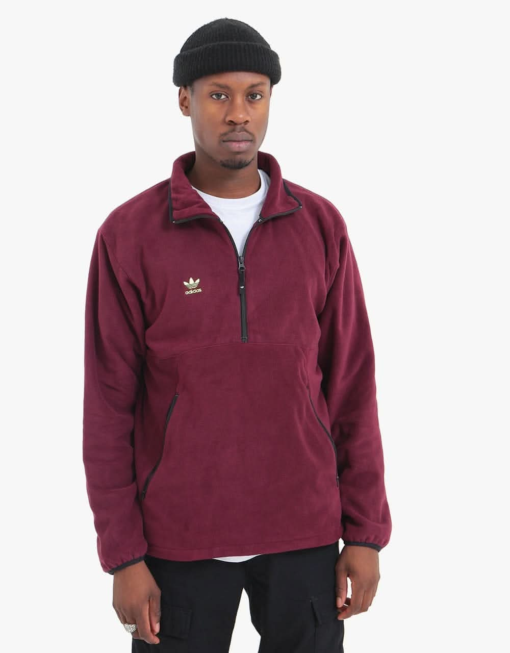 adidas Polar Anorak - Maroon/Mineral Red/Signal Green