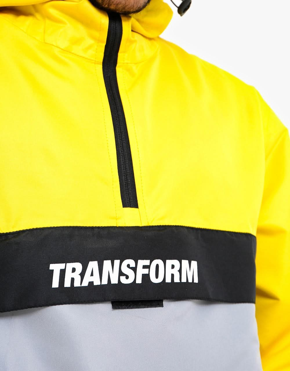 Transform The Fast Text Windbreaker 2021 Snowboard Jacket - Gold/Silver