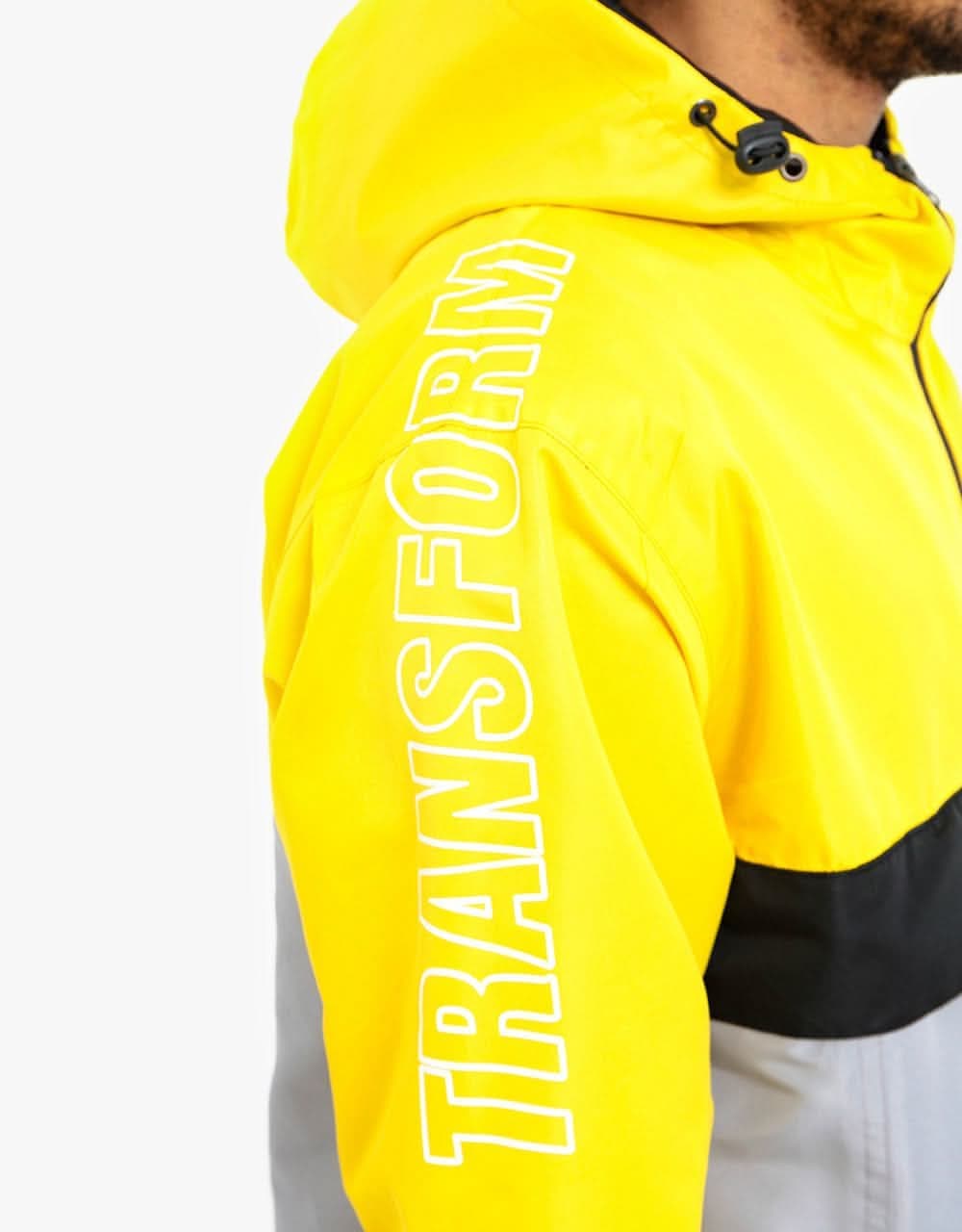 Transform The Fast Text Windbreaker 2021 Snowboard Jacket - Gold/Silver