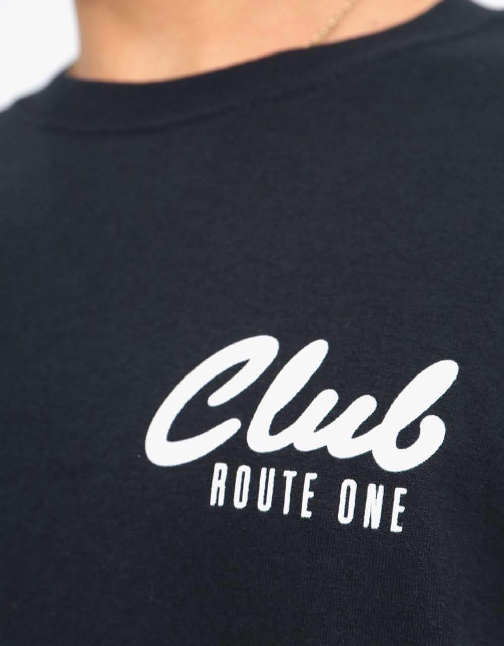 Route One Club T-Shirt - Black