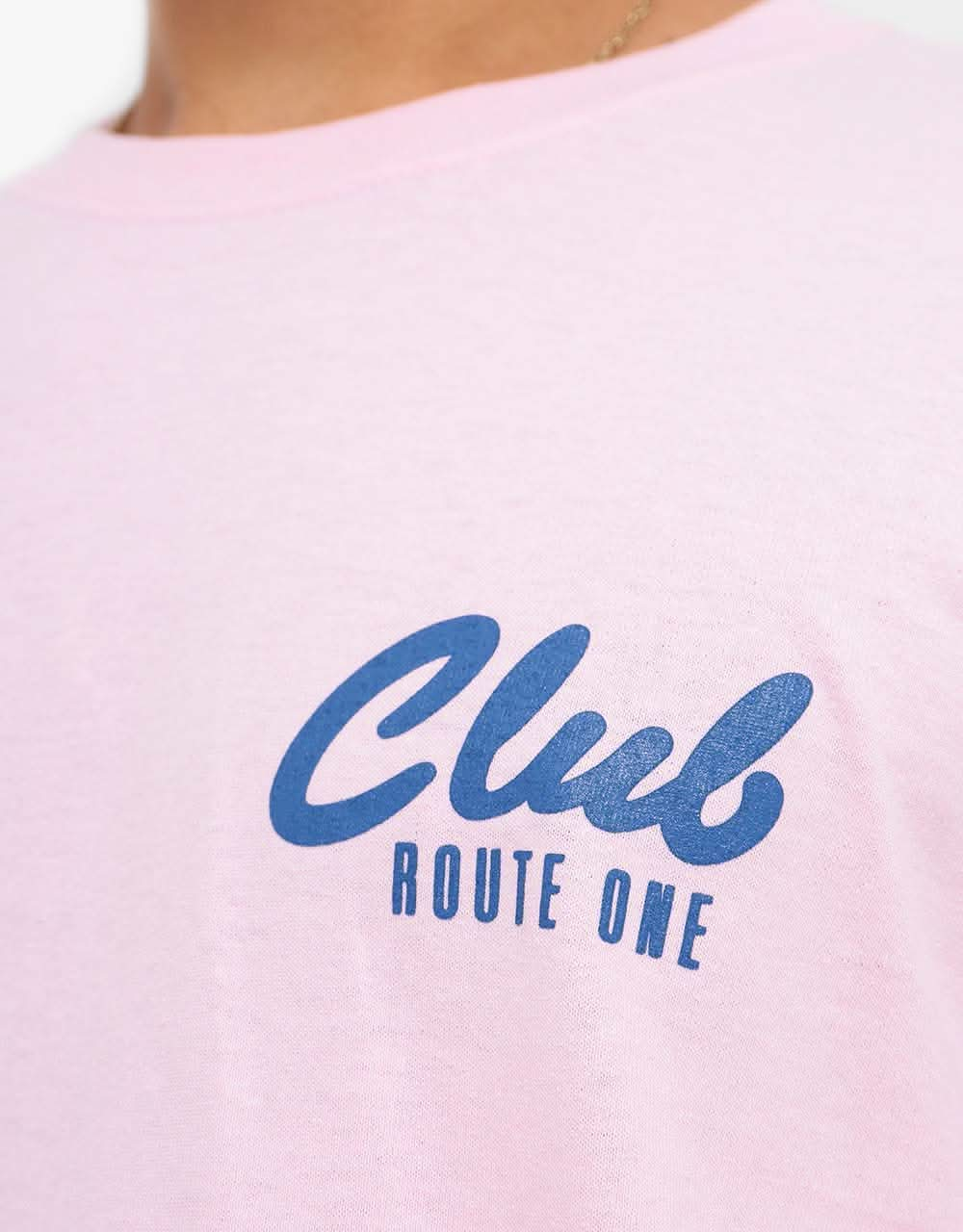 Route One Club T-Shirt - Light Pink