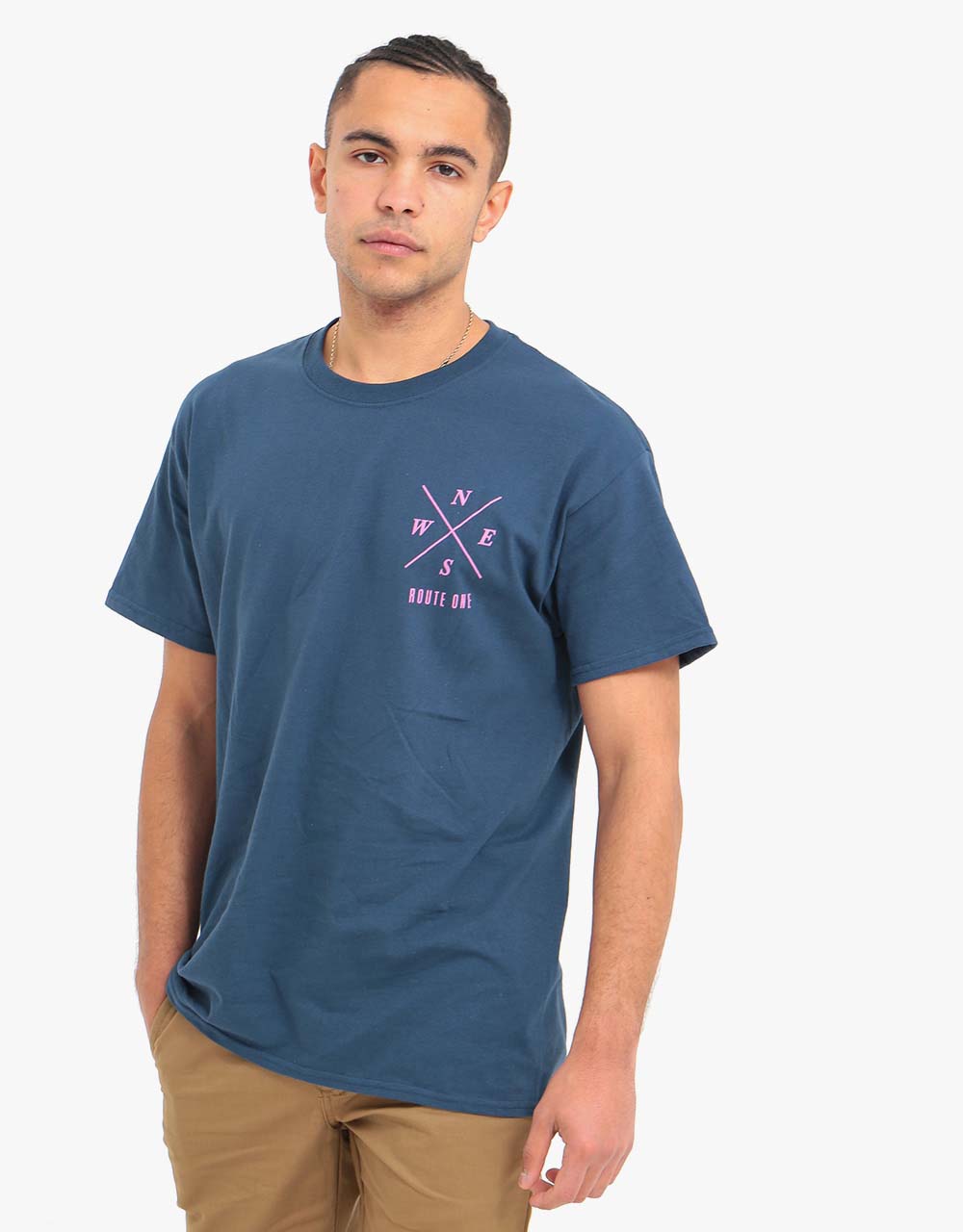 Route One FC T-Shirt - Blue Dusk