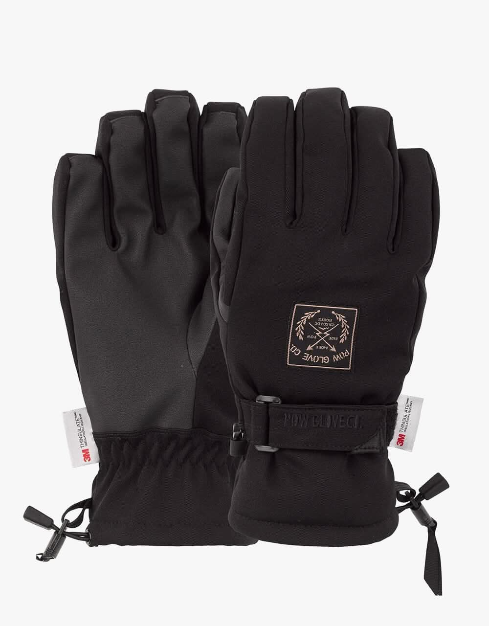 Pow XG Mid Snowboard Gloves - Black