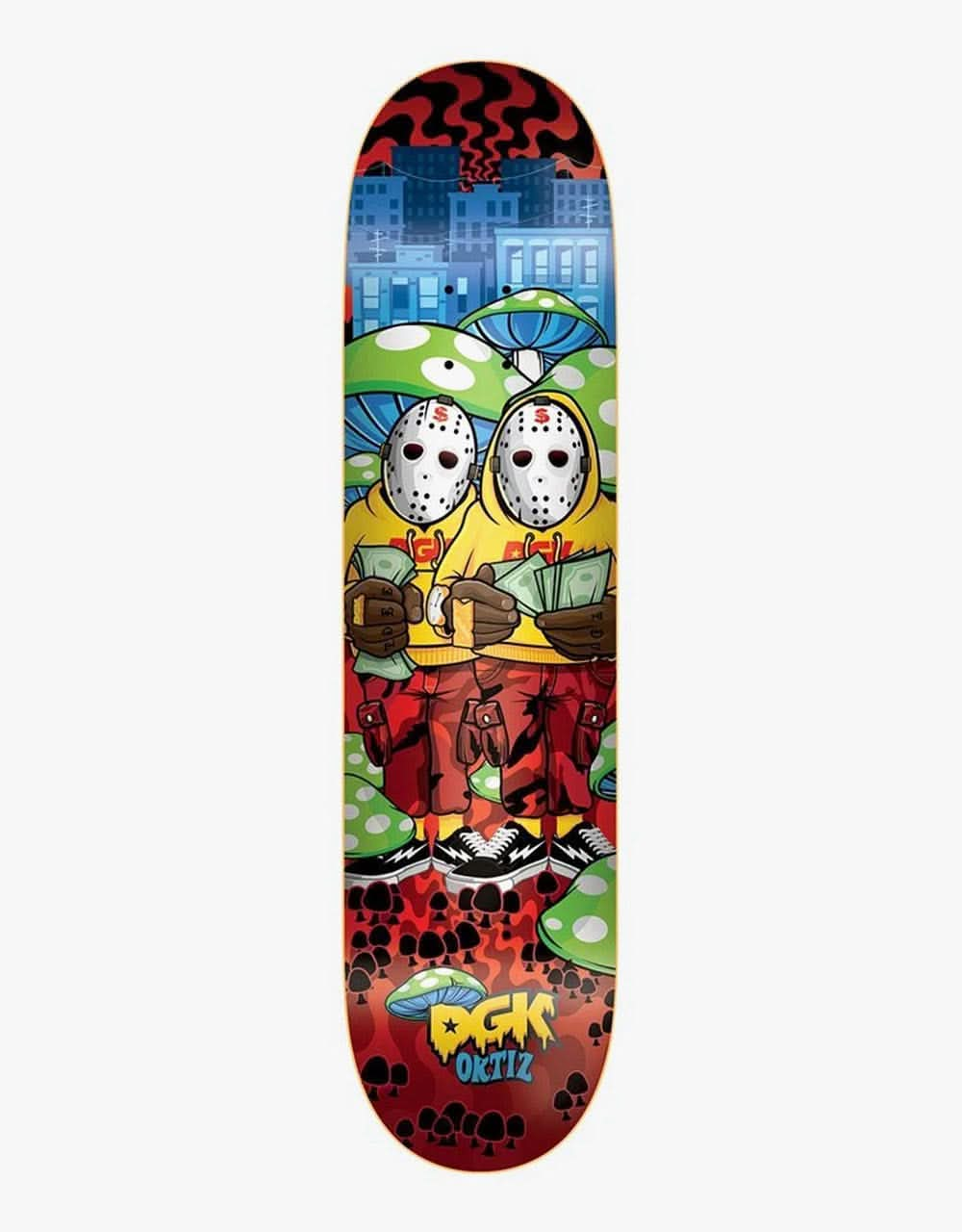 DGK Ortiz Ghettoland Skateboard Deck - 8.06"