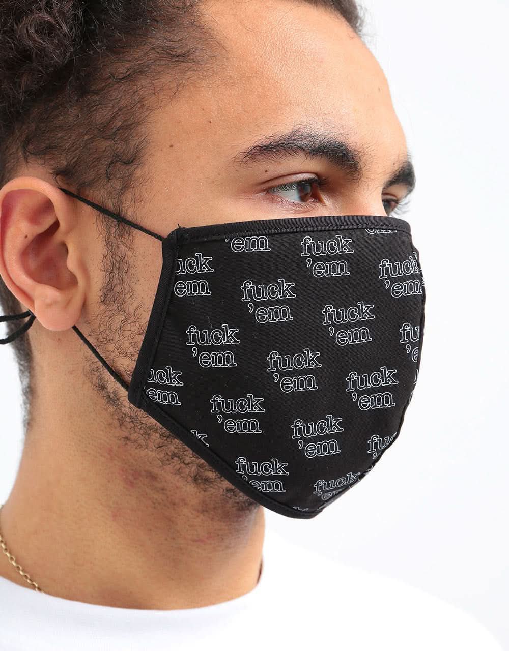 Route One Organic Cotton Face Mask - Fuck 'Em