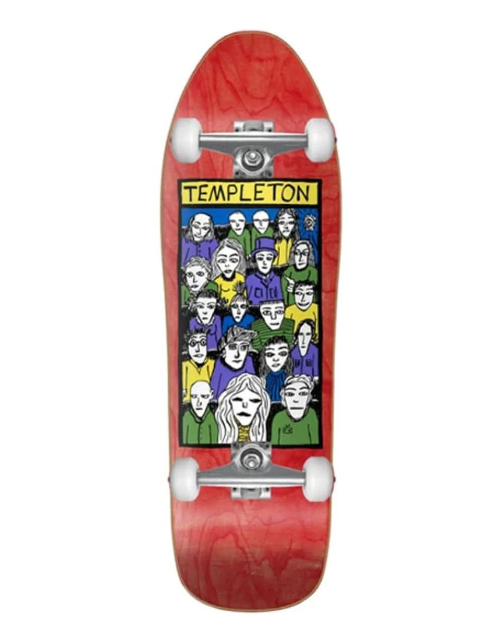 The New Deal Templeton Crowd Complete Skateboard - 8.9"