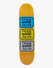 Free Dome Stacked Logo Skateboard-Deck – 20,3 cm