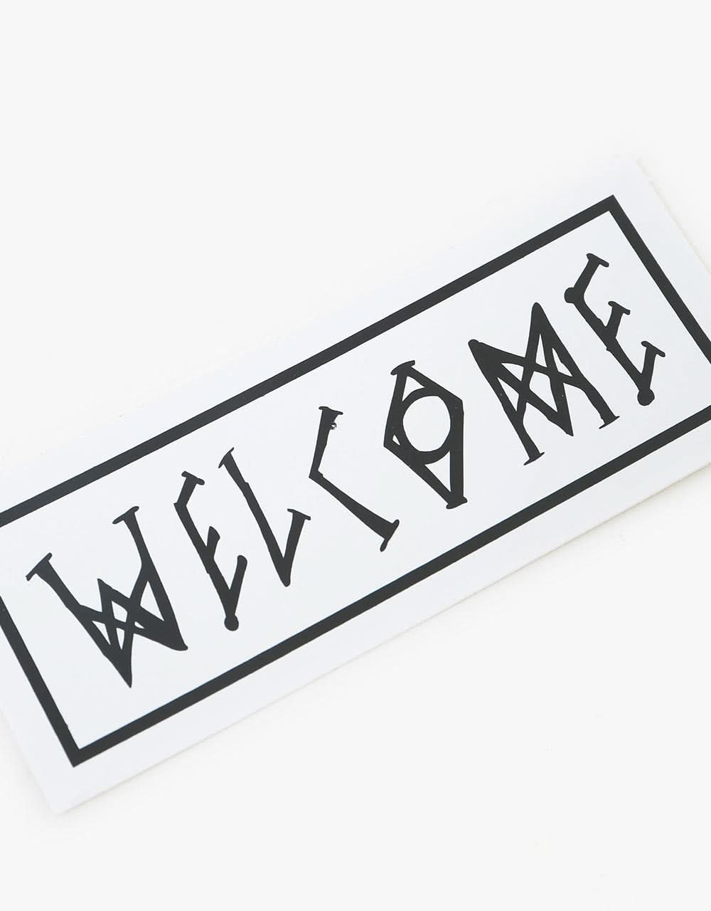 Welcome Scrawl 5" Sticker