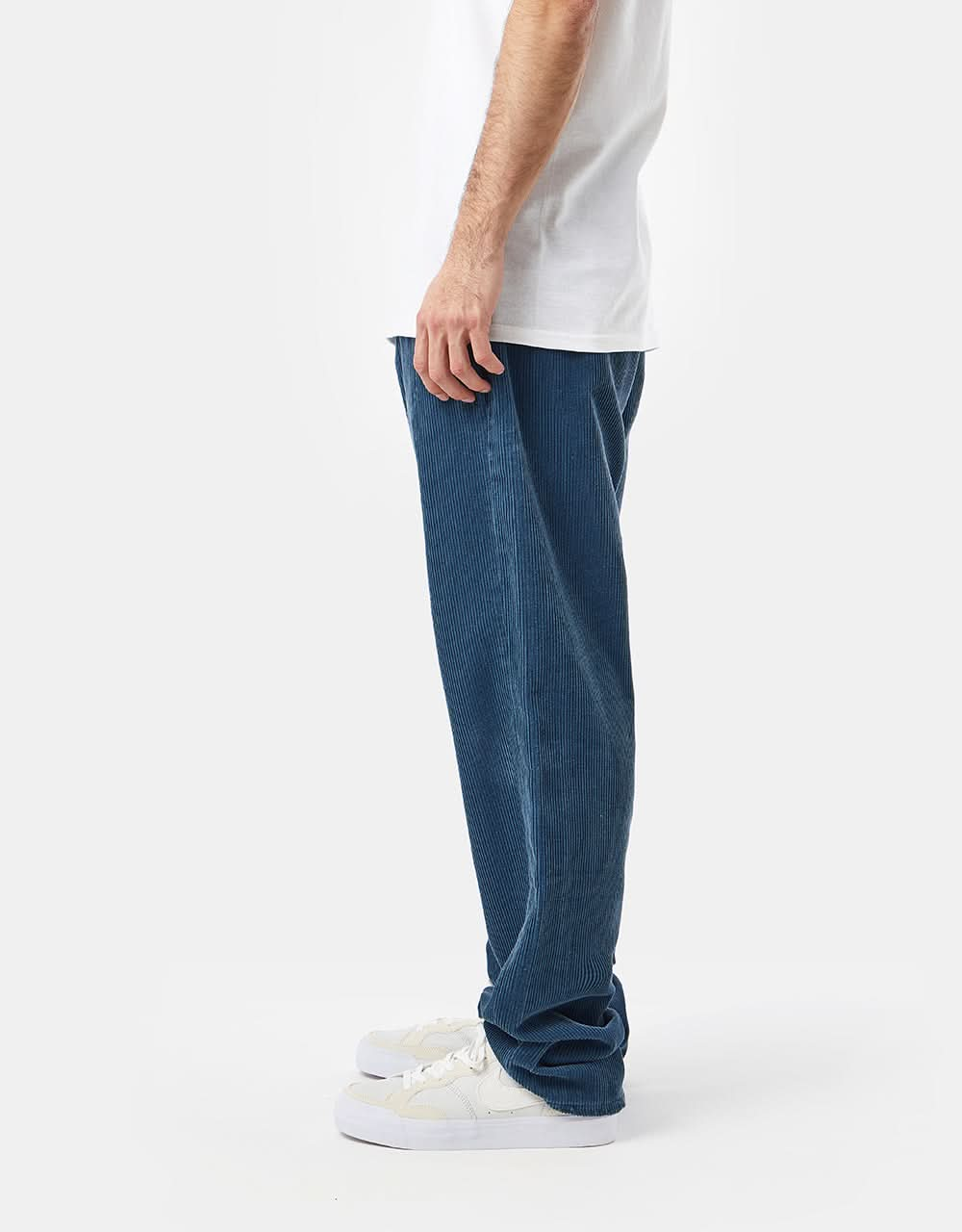 Route One Relaxed Fit Big Wale Cords - Air Force Blue