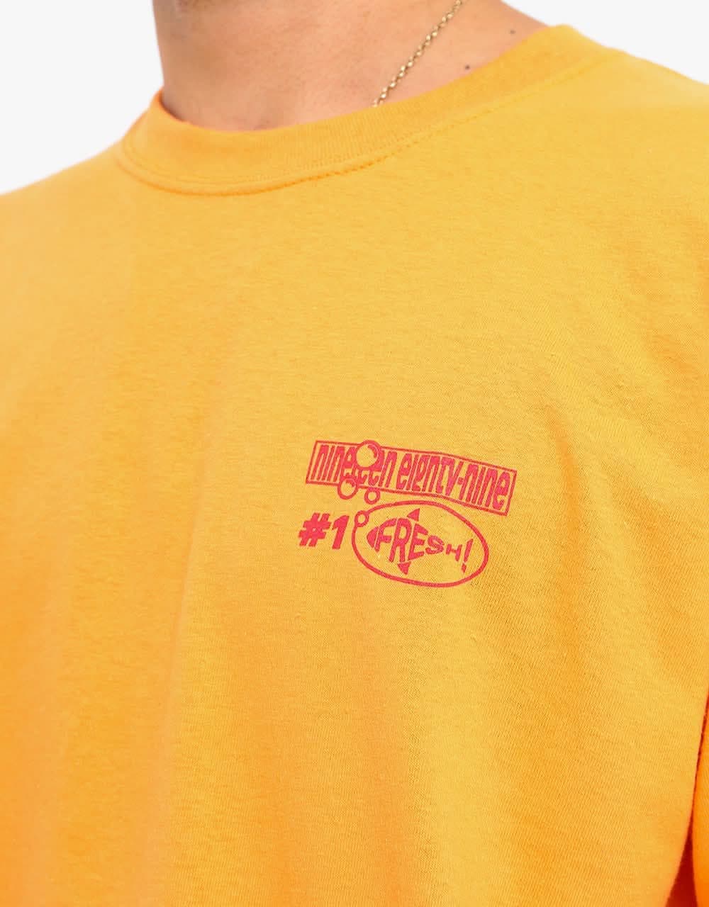 Route One Skateshi T-Shirt - Tangerine