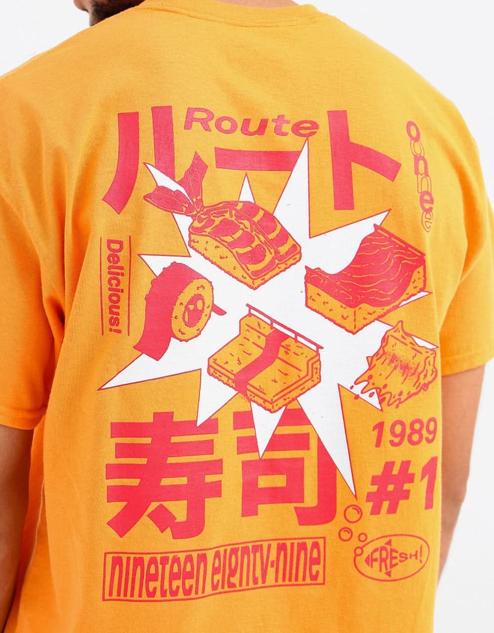 Route One Skateshi T-Shirt - Tangerine