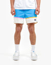 Patagonia Stretch Wavefarer® 16" Volley Short - Bottom Leg Stripe: Joya Blue