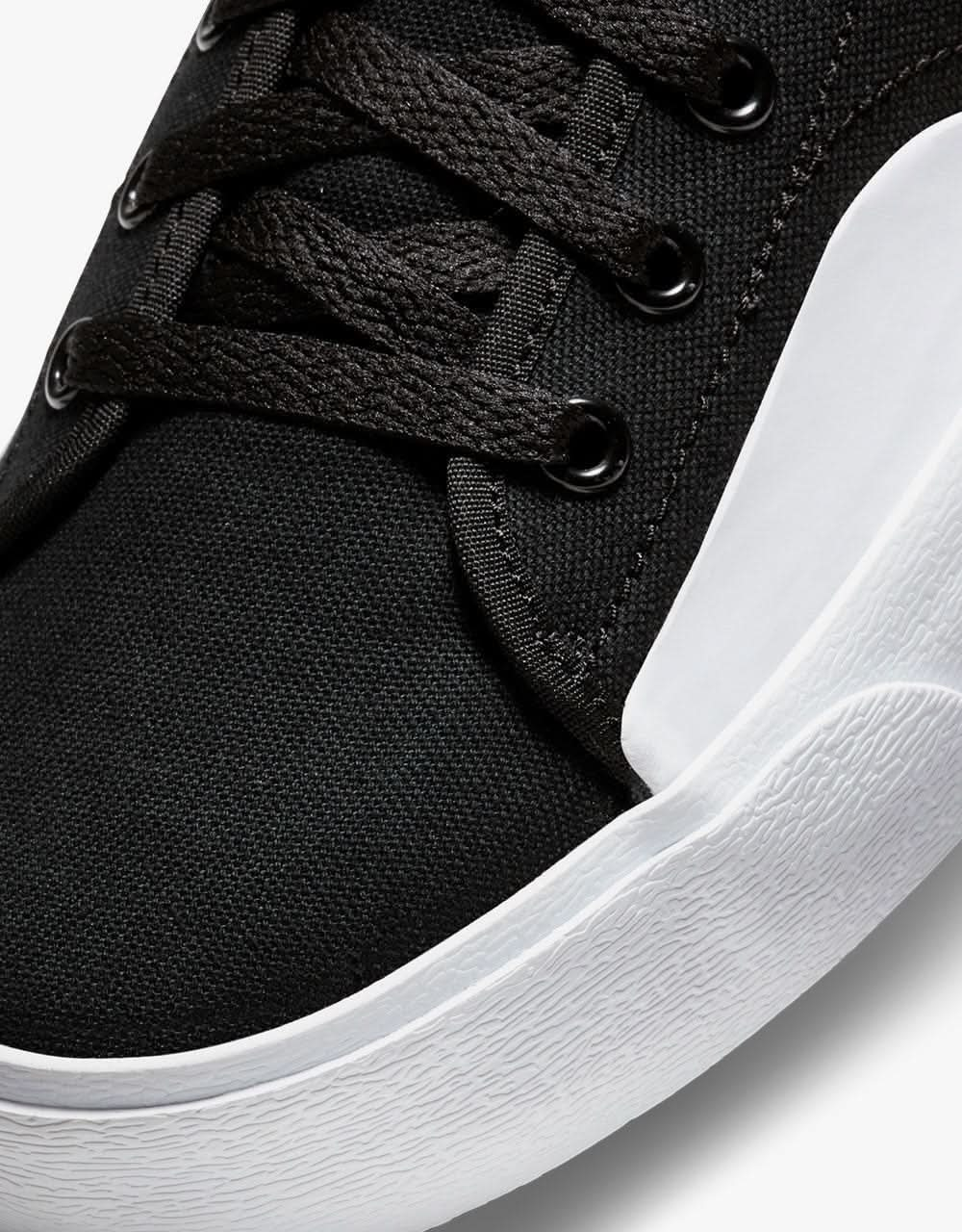 Nike SB BLZR Court Skate Shoes - Black/White-Black-Gum Light Brown