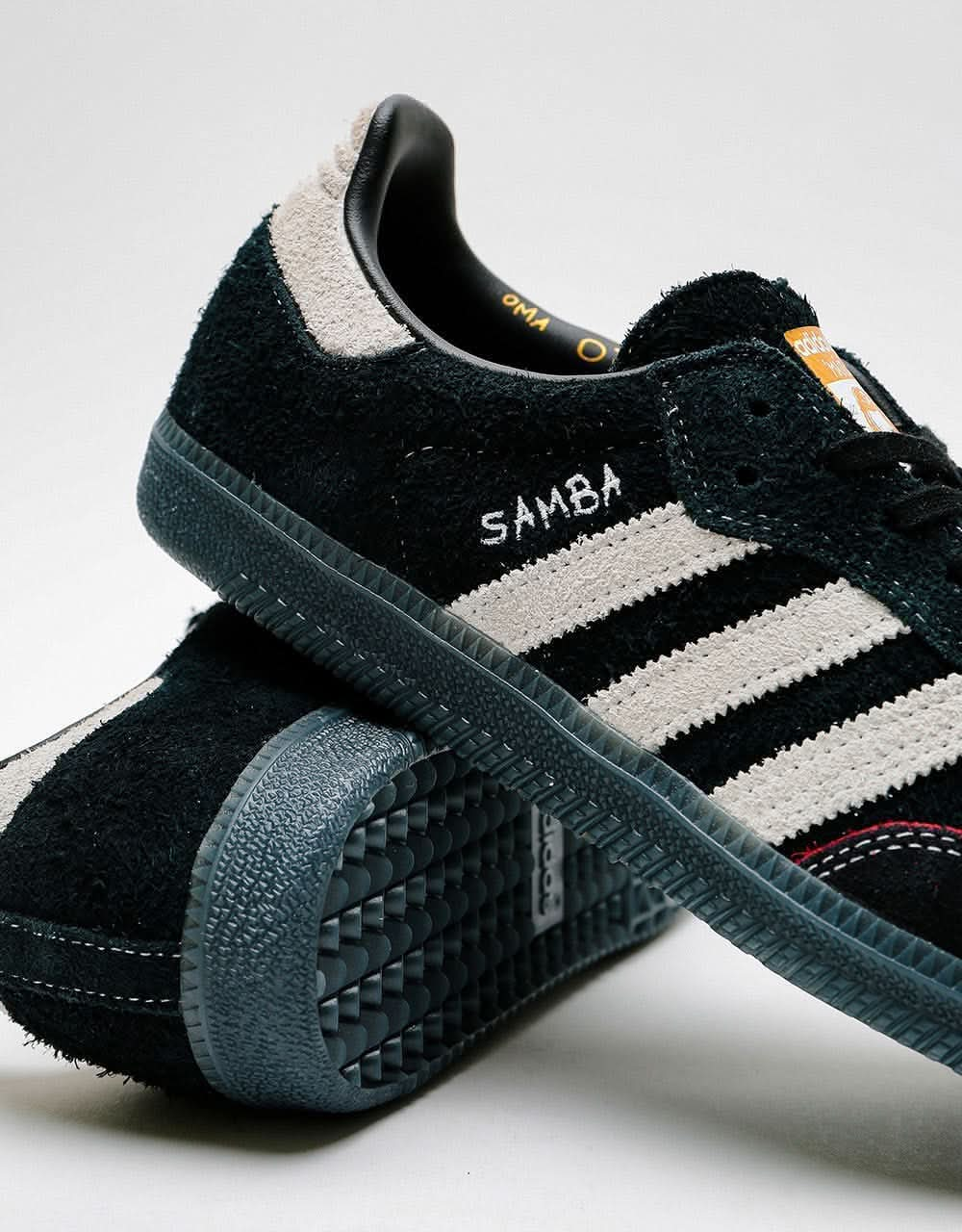 adidas Maite Samba ADV Skate Shoes - Core Black/White/Core Black