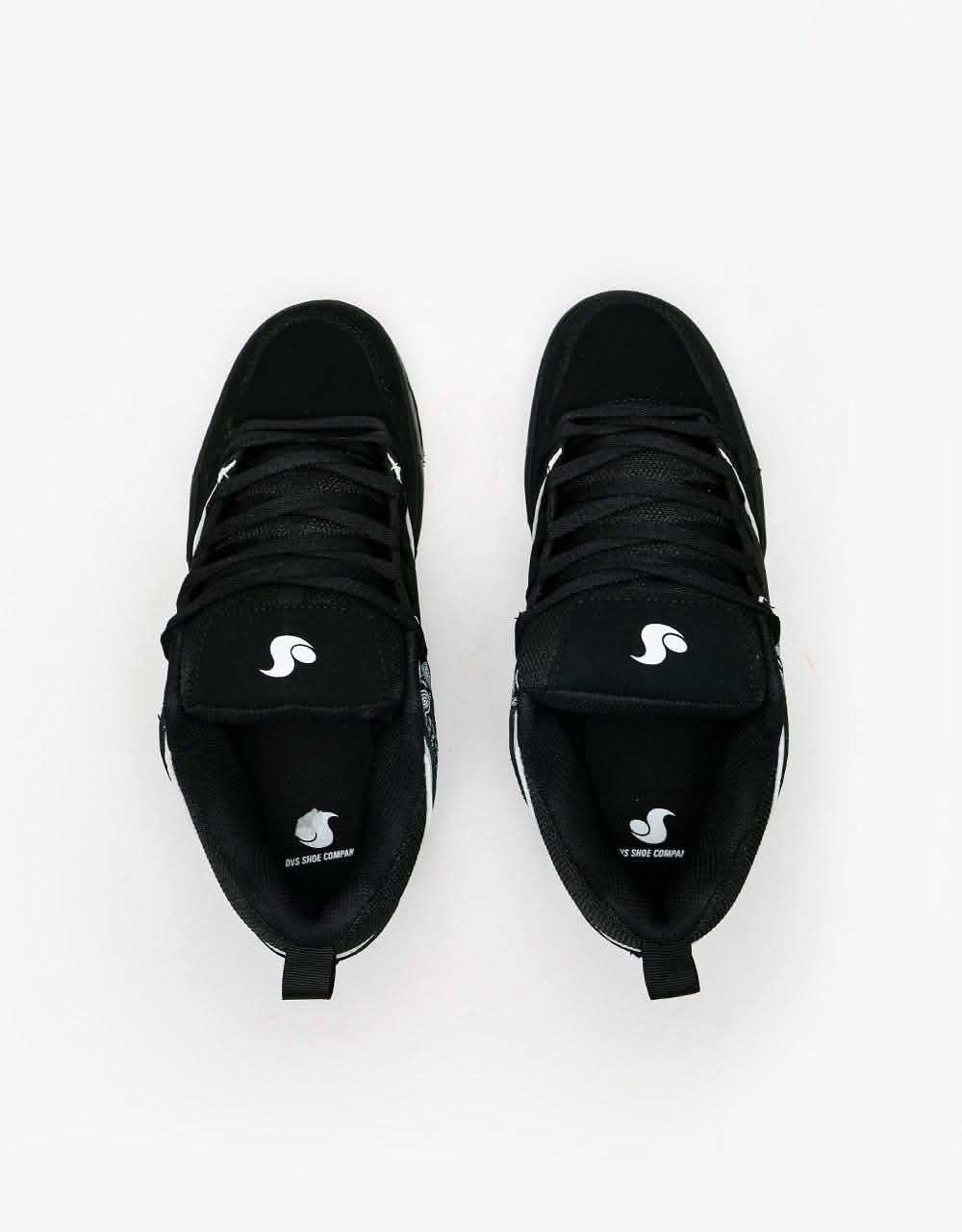 DVS Gambol Skate Shoes - Black/White Nubuck